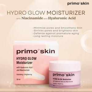 Primo+Skin Hydro Glow Facial Moisturizer w/ Hyaluronic Acid And Niacinamide 50g