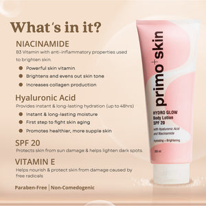 Primo+Skin Hydro Glow Body Lotion (SPF 20) 300ml