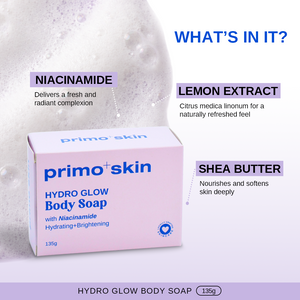 Primo+Skin Hydro Glow Body Soap w/ Niacinamide 135g