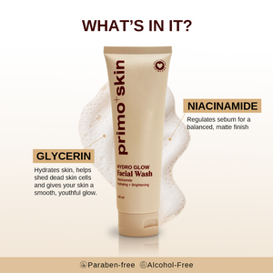 Primo+Skin Hydro Glow Facial Wash w/ Niacinamide 100,