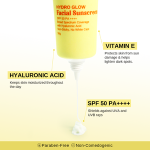 Primo+Skin Hydro Glow Facial Sunscreen (SPF 50 PA++++) w/ Hyaluronic Acid 50g