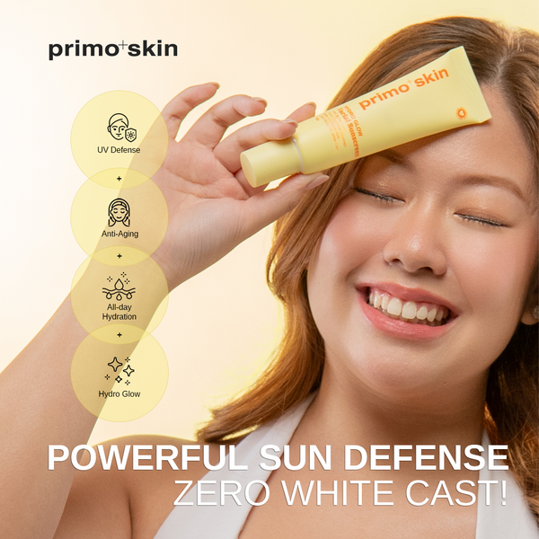 Primo+Skin Hydro Glow Facial Sunscreen (SPF 50 PA++++) w/ Hyaluronic Acid 50g