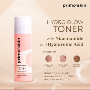 Primo+Skin Hydro Glow Toner w/ Hyaluronic Acid And Niacinamide 120ml